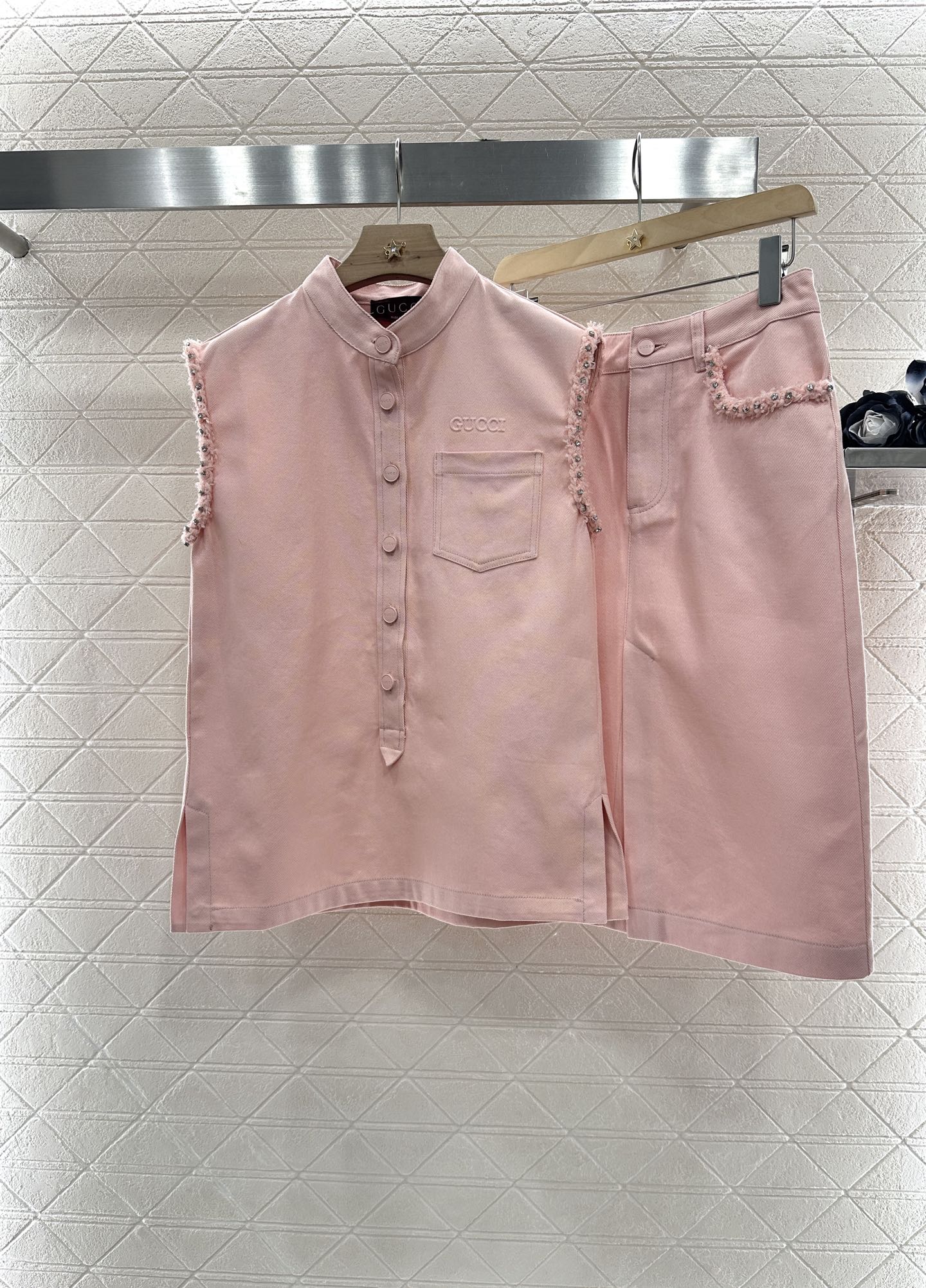 2025 Summer New Vest Top Skirt Set