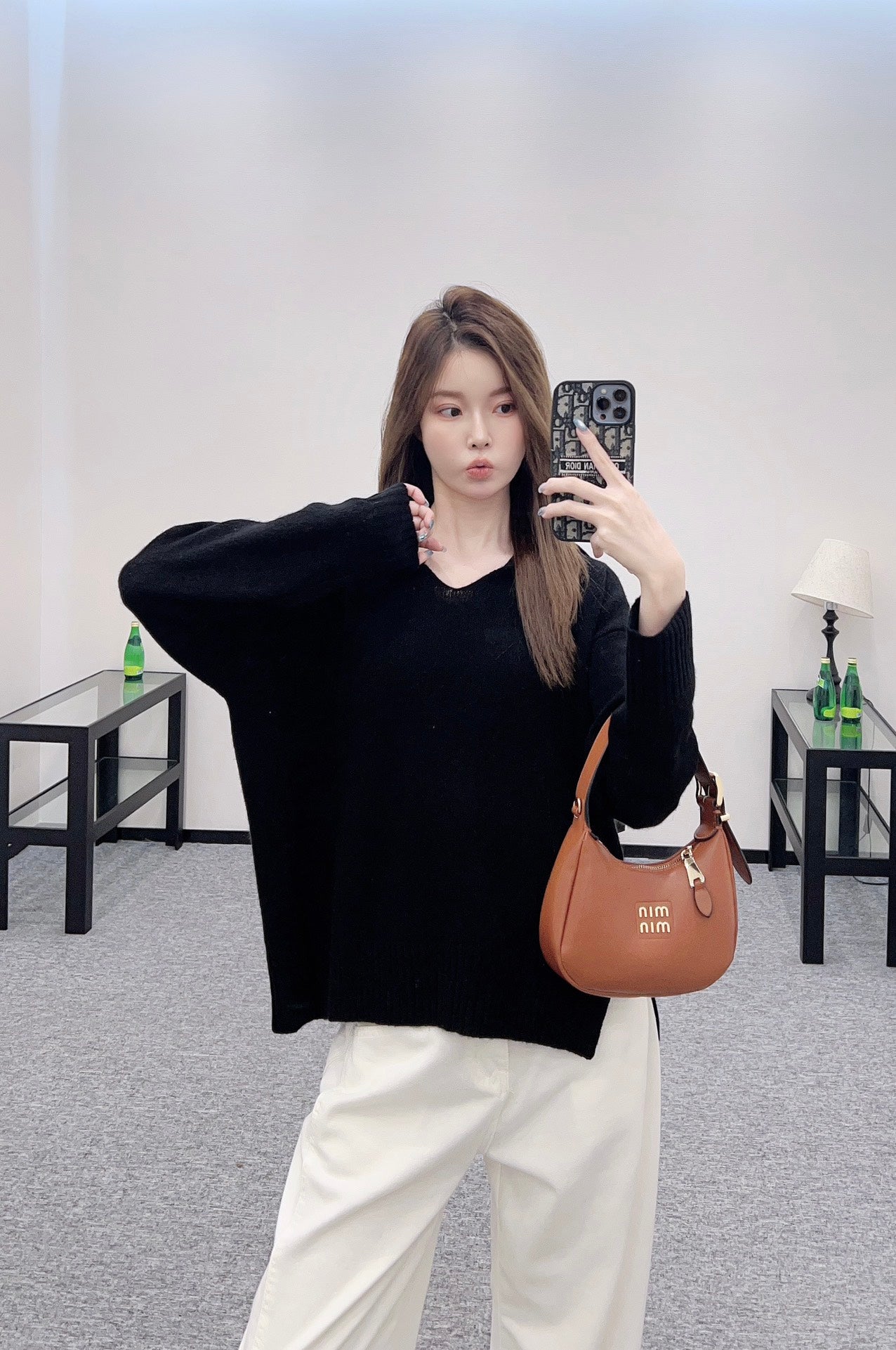 2025 Autumn New Arrivals Shawl Collar Knitted Sweater
