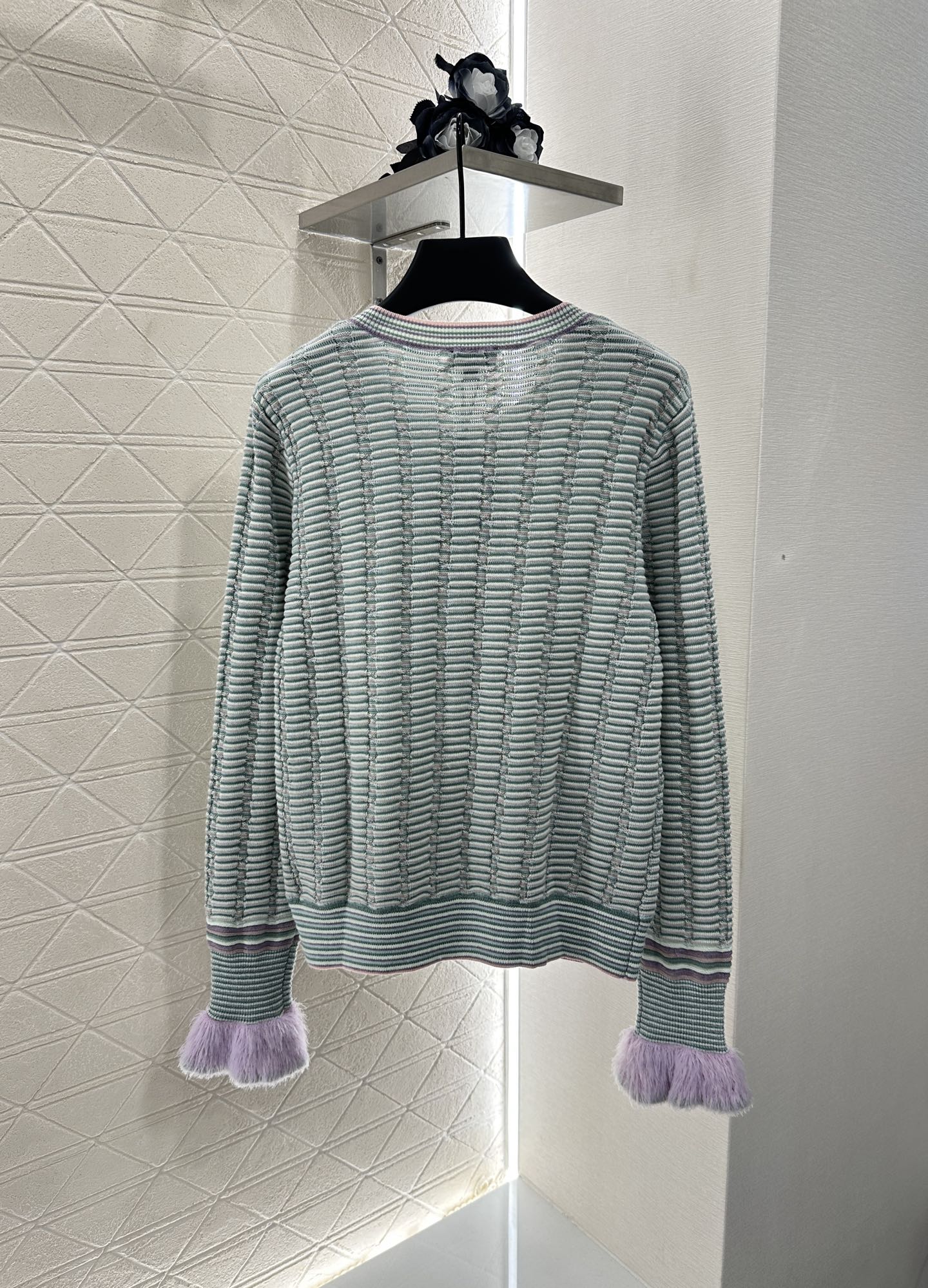 2025 Autumn New Striped knitted cardigan