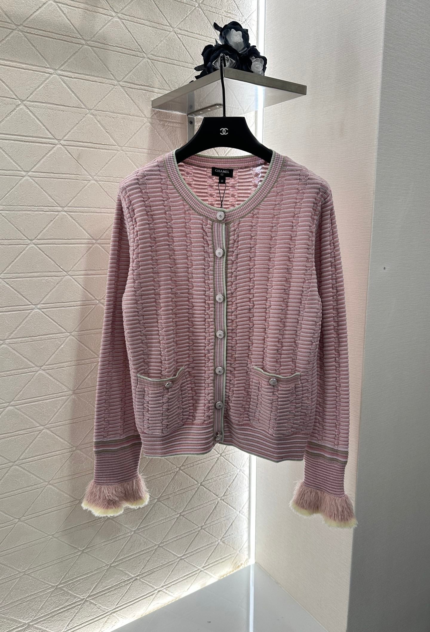 2025 Autumn New Striped knitted cardigan