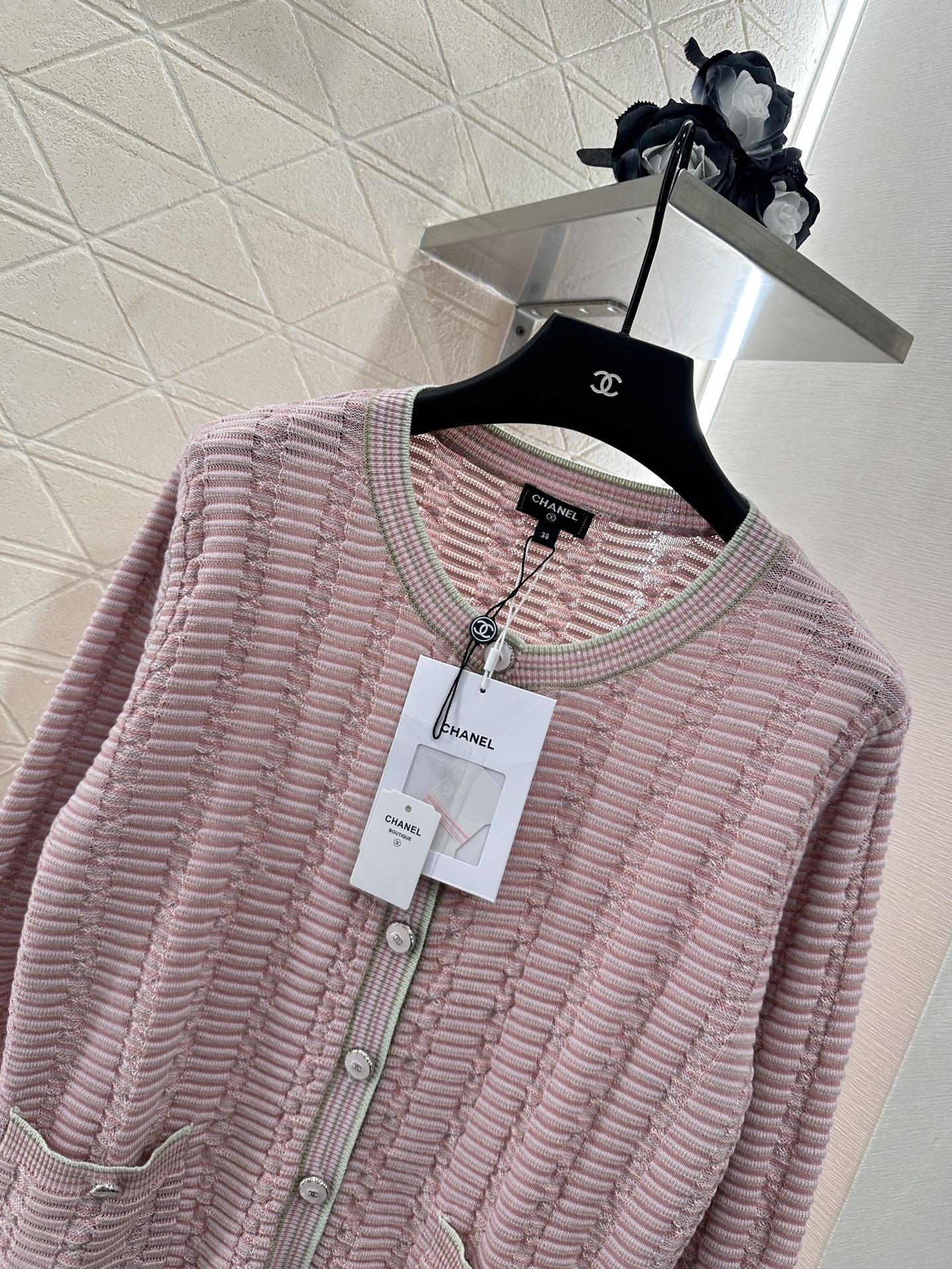 2025 Autumn New Striped knitted cardigan