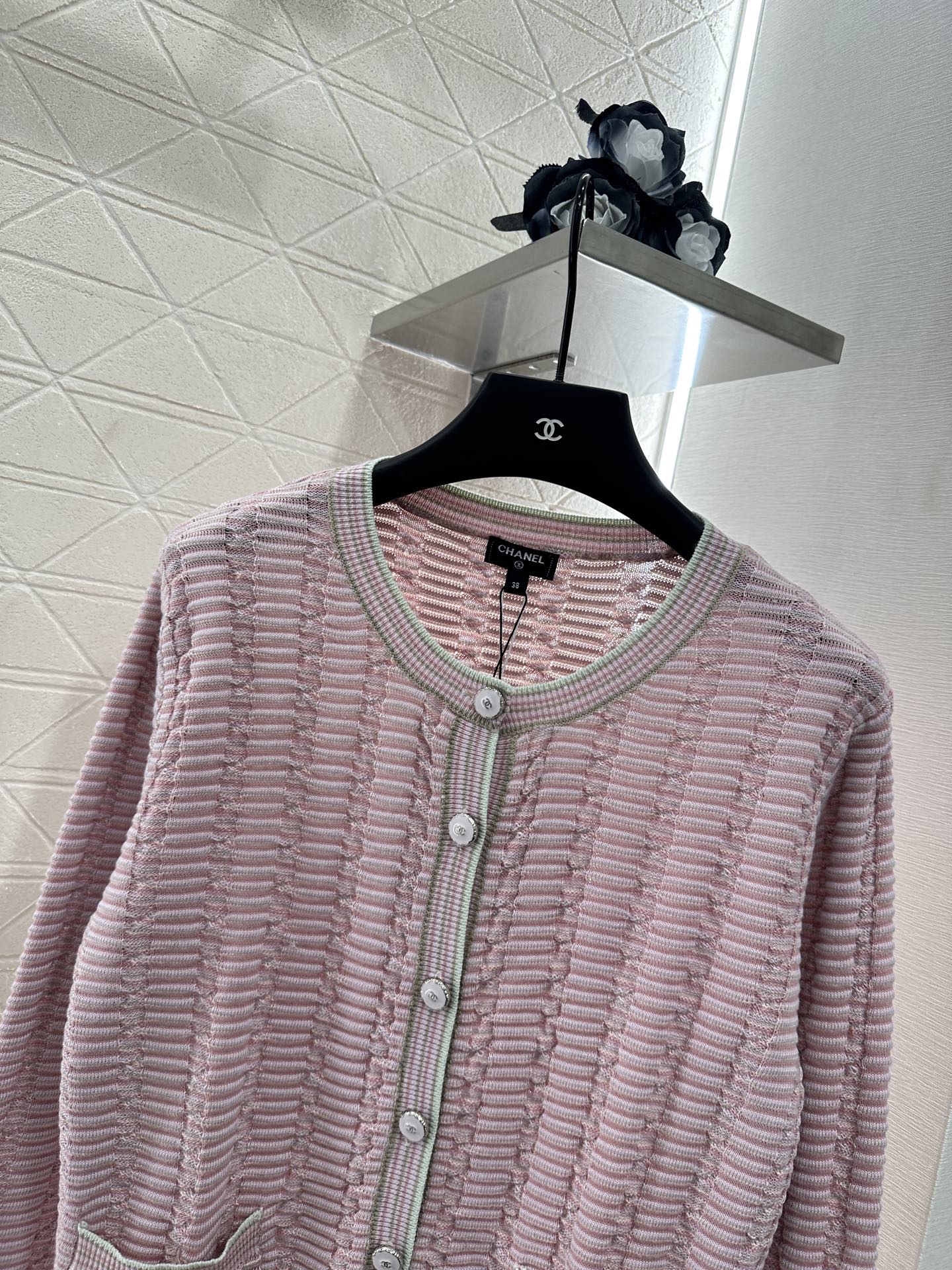 2025 Autumn New Striped knitted cardigan