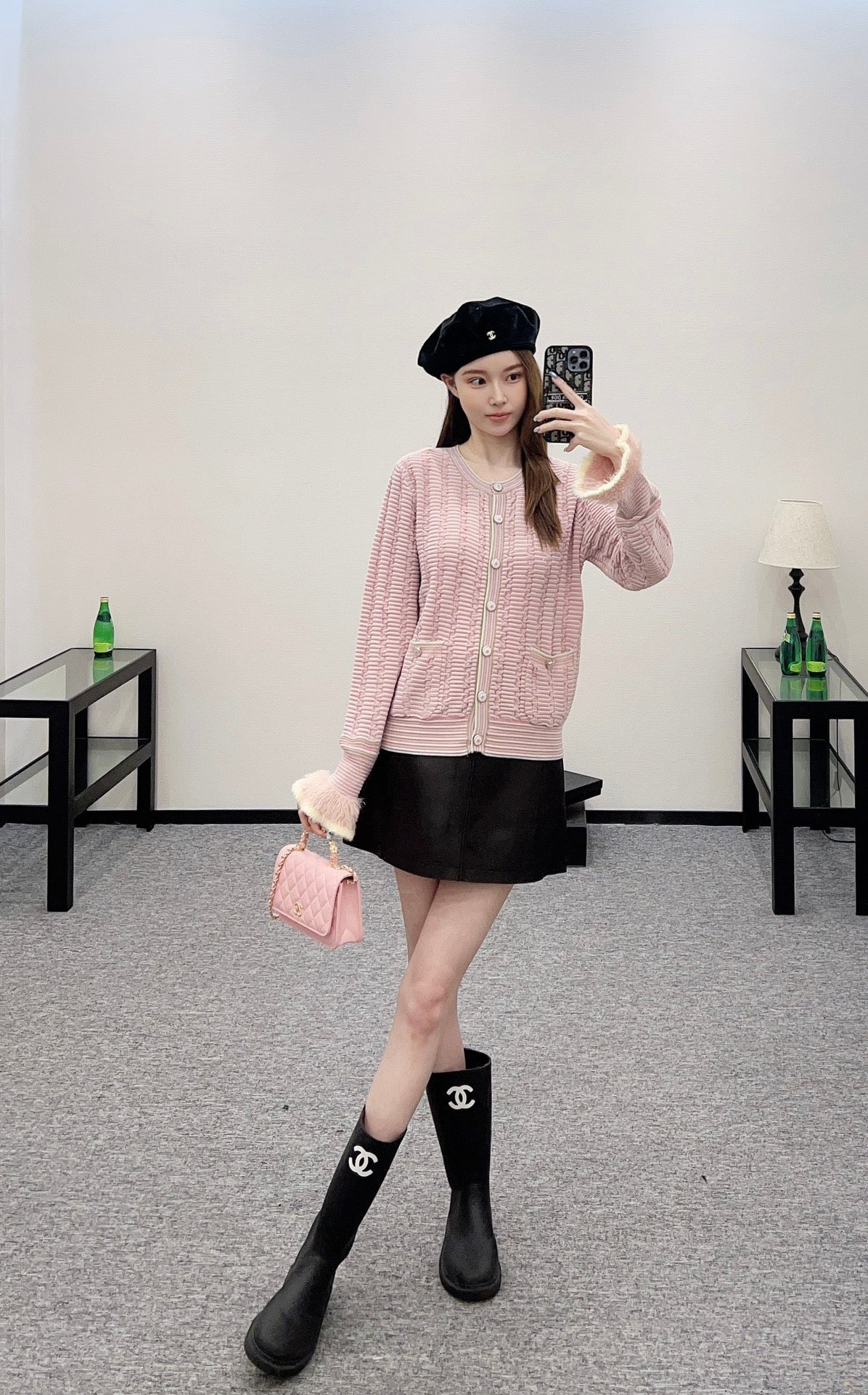 2025 Autumn New Striped knitted cardigan