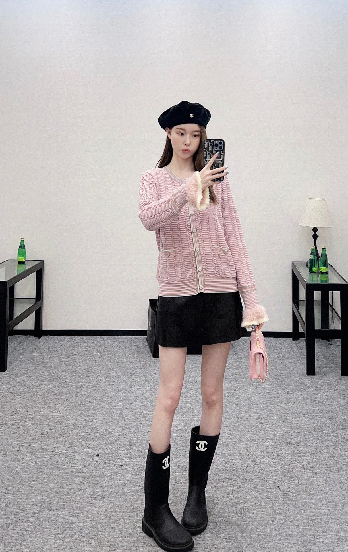 2025 Autumn New Striped knitted cardigan