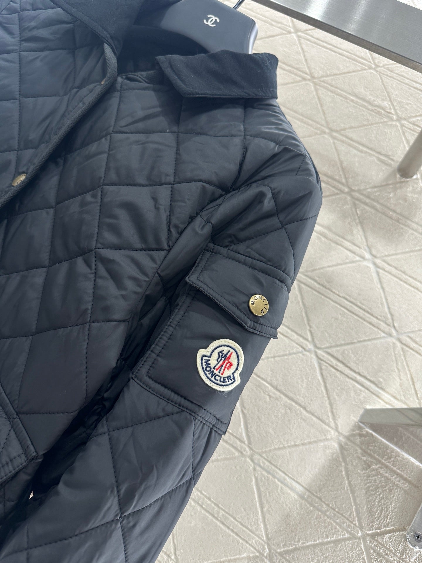 2025 Autumn New Arrival Diamond Lapel Down Cotton Jacket