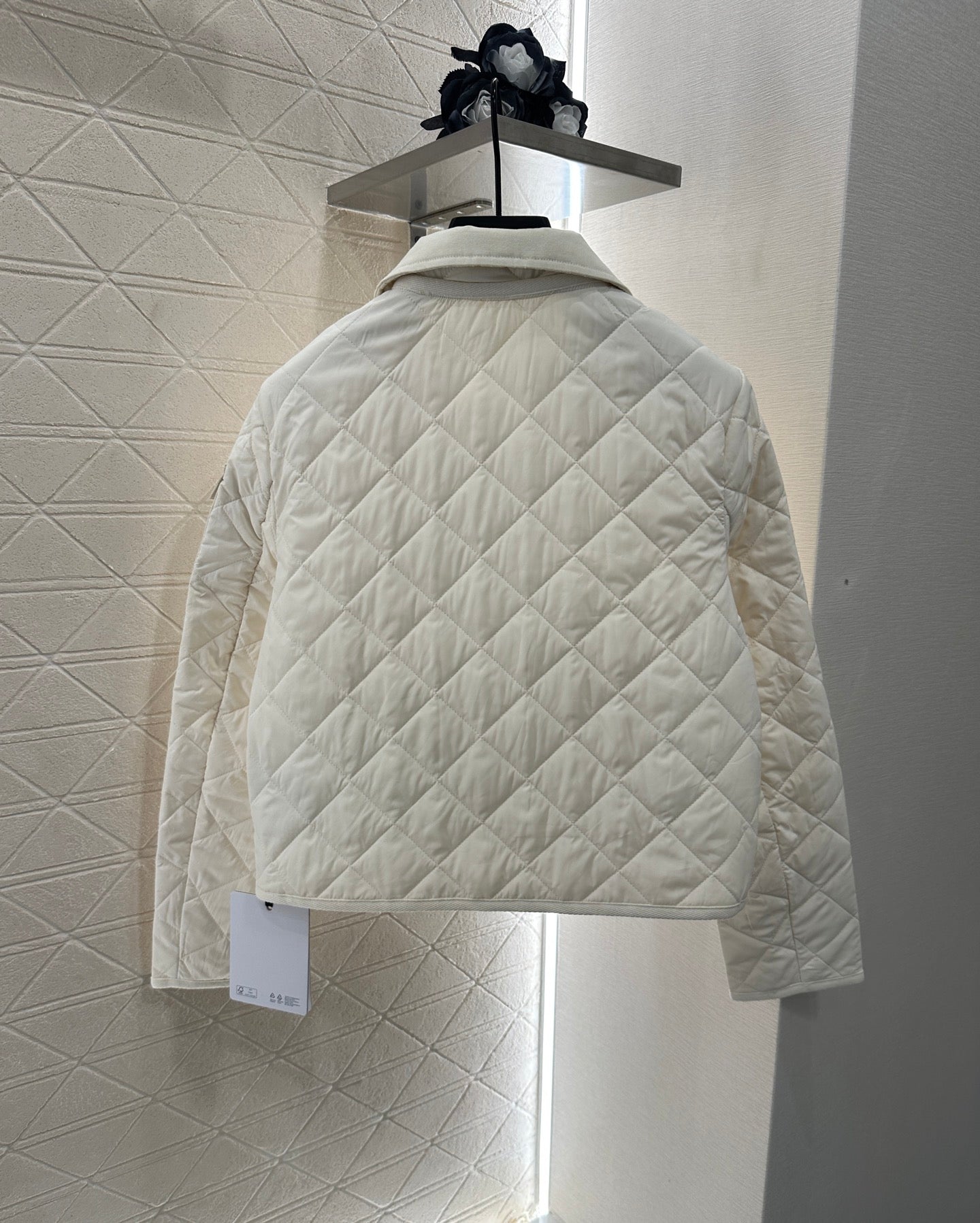 2025 Autumn New Arrival Diamond Lapel Down Cotton Jacket