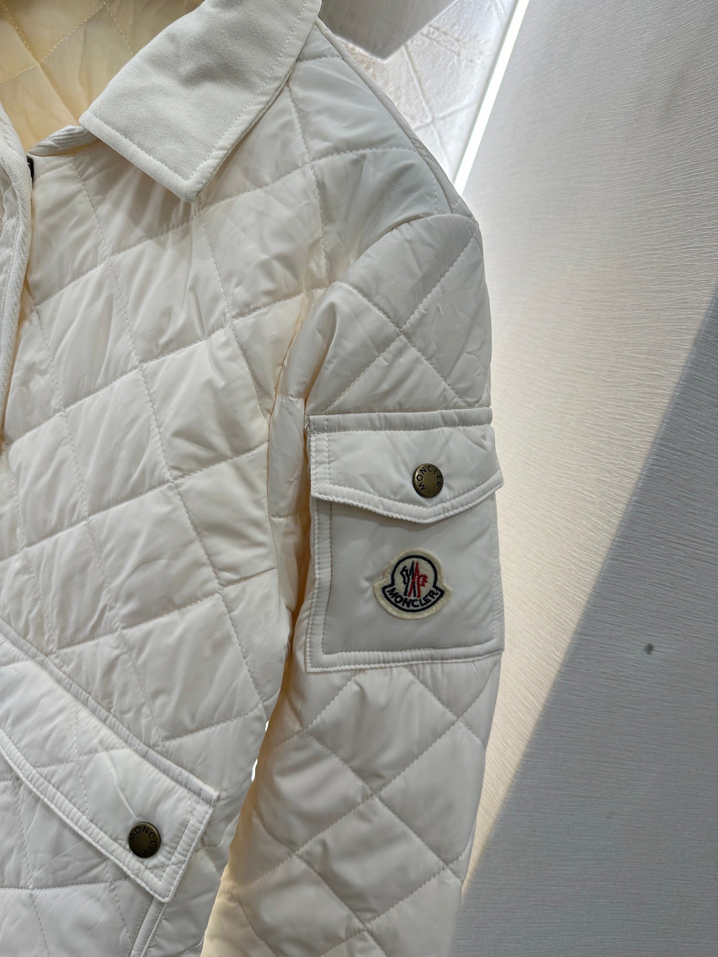 2025 Autumn New Arrival Diamond Lapel Down Cotton Jacket