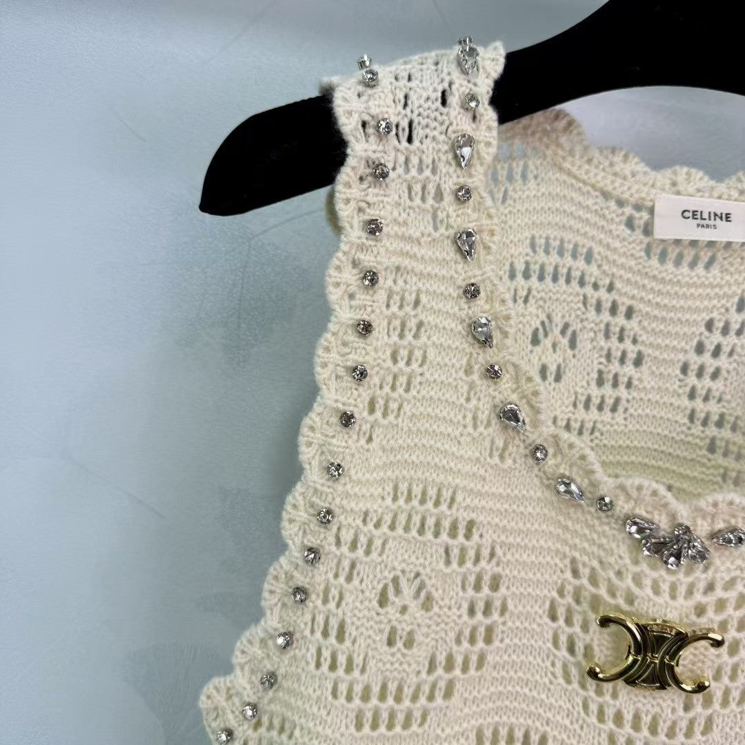 New hollow knitted dress
