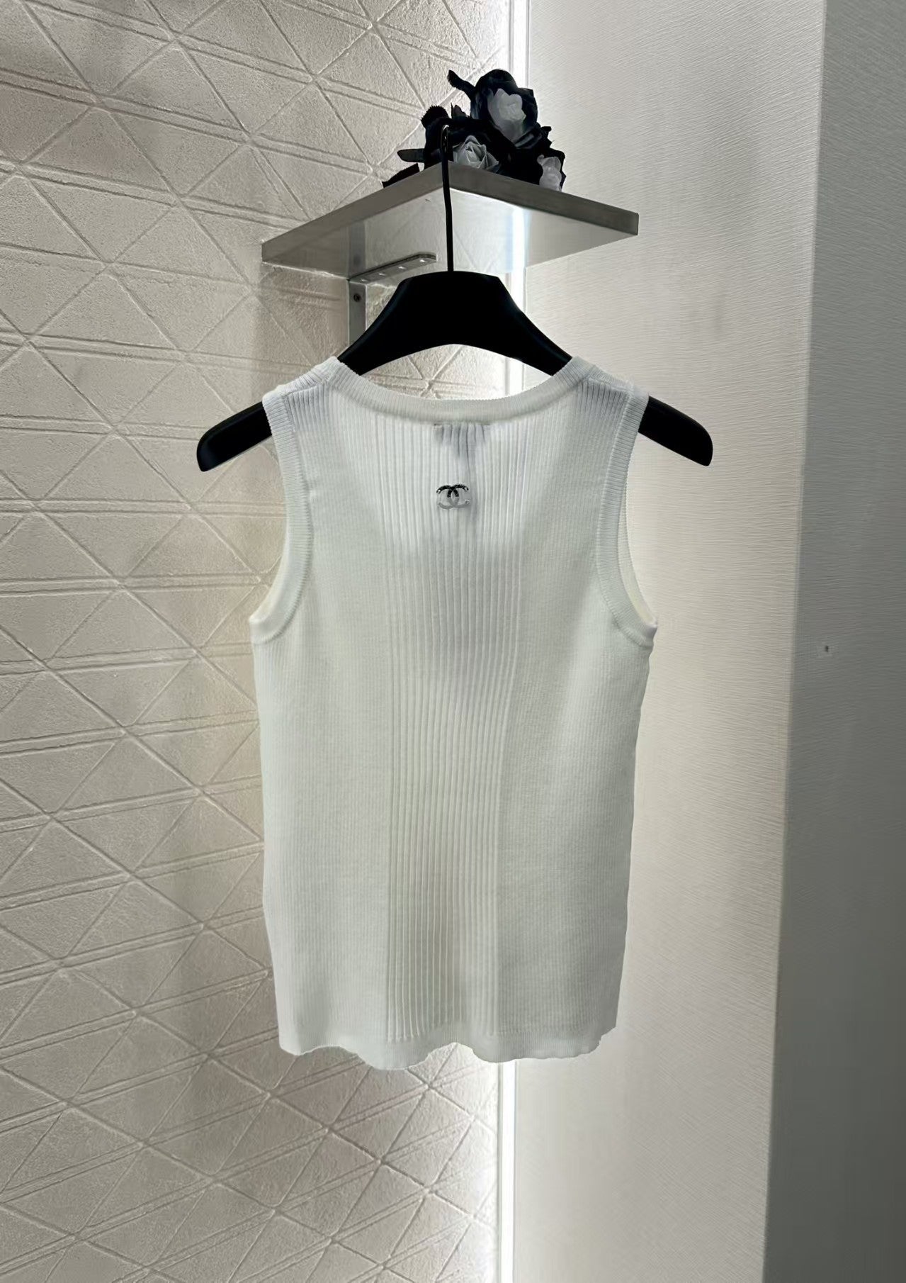 Heart knitted vest