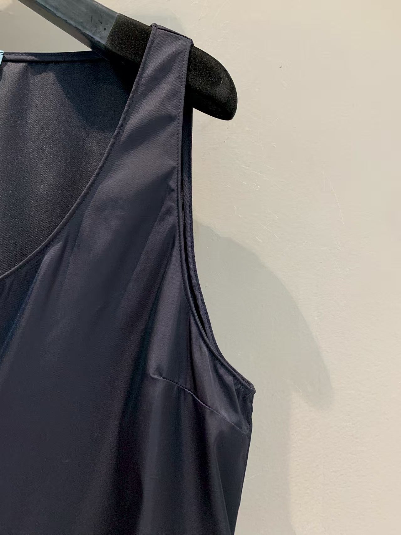 Triangle Logo Zipper Vest Dress