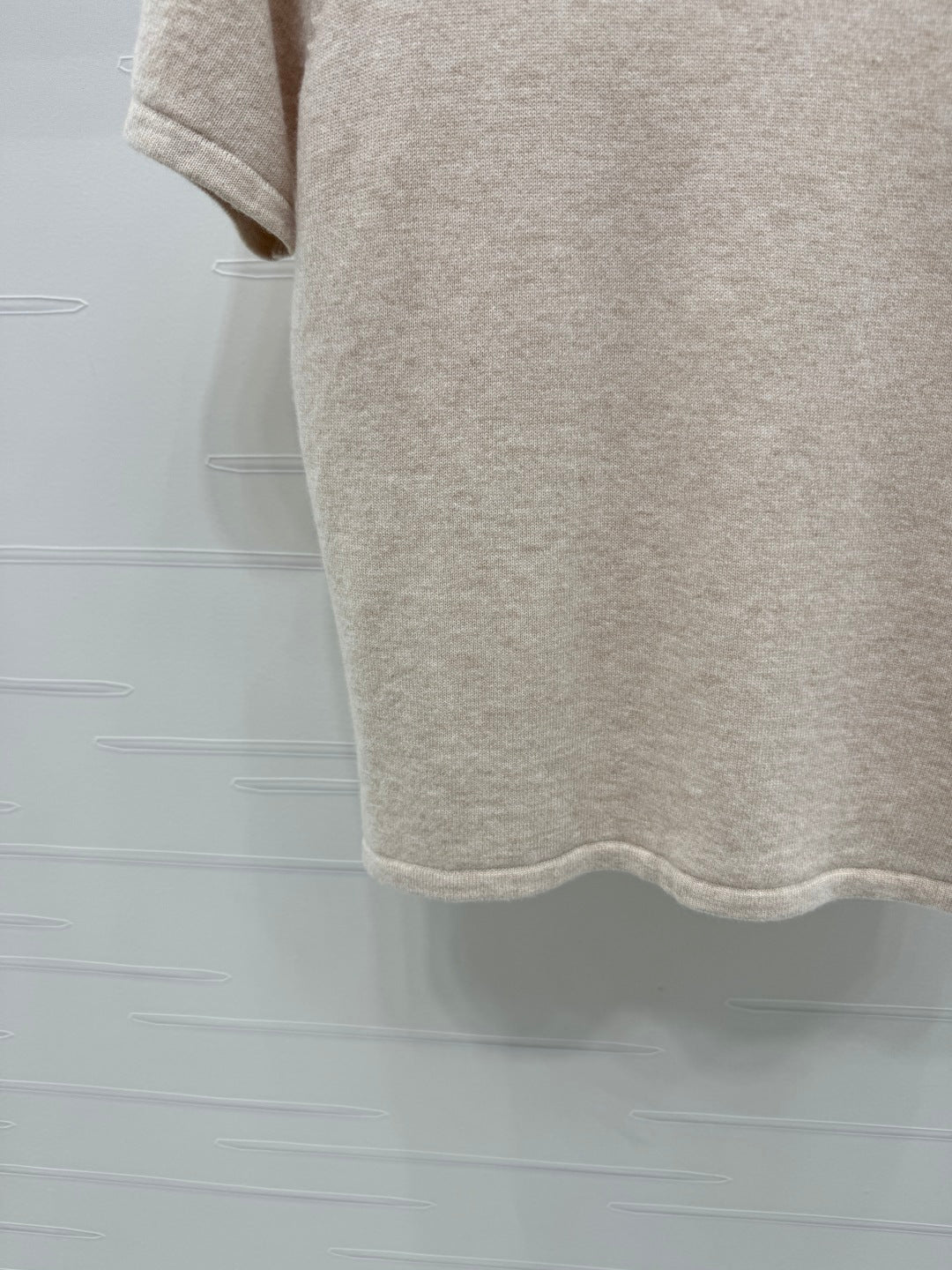 2025 early autumn new high collar knitted short sleeves