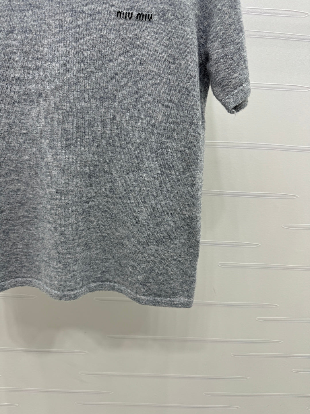 2025 early autumn new high collar knitted short sleeves