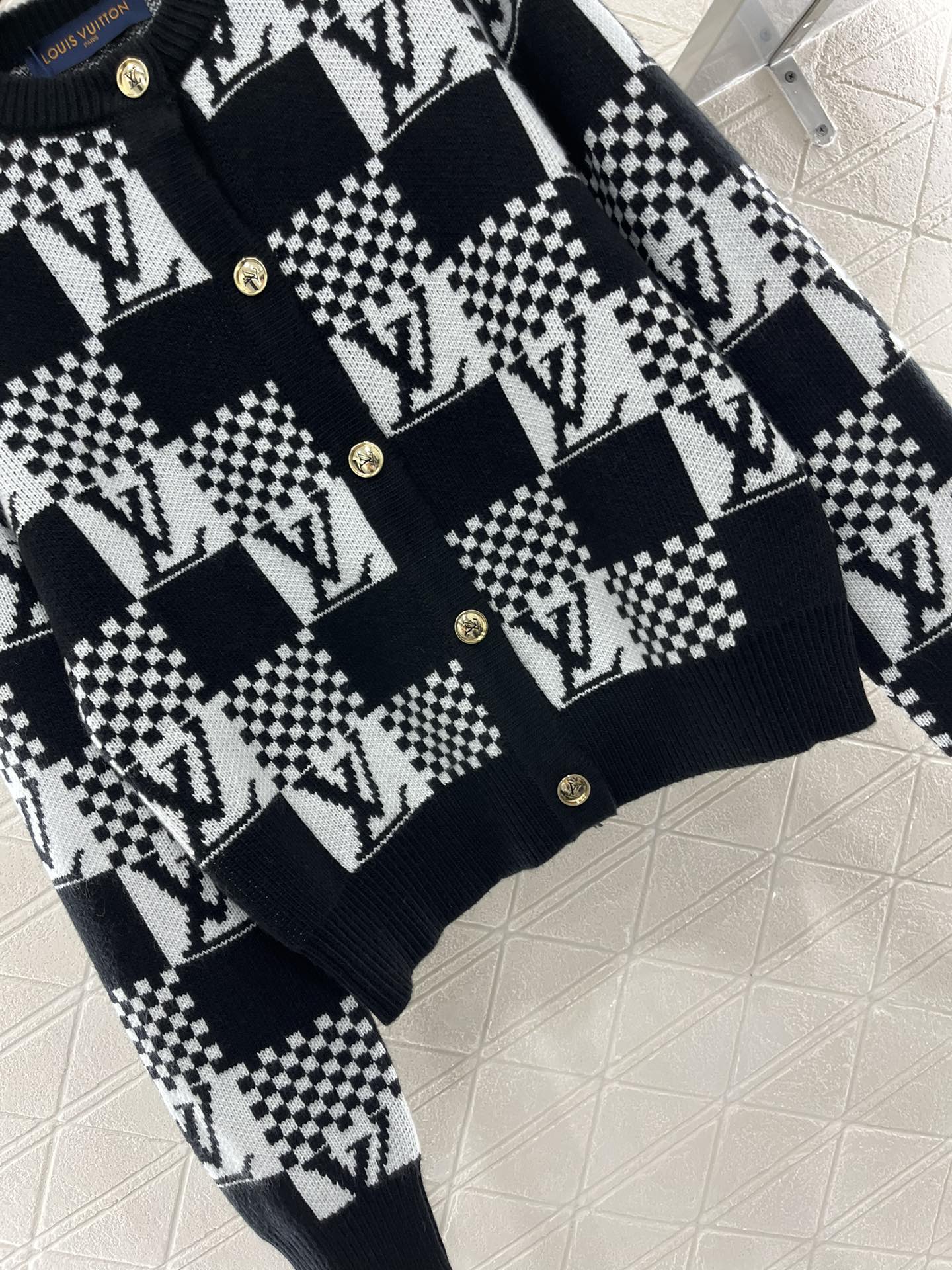 New Arrivals jacquard knit cardigan
