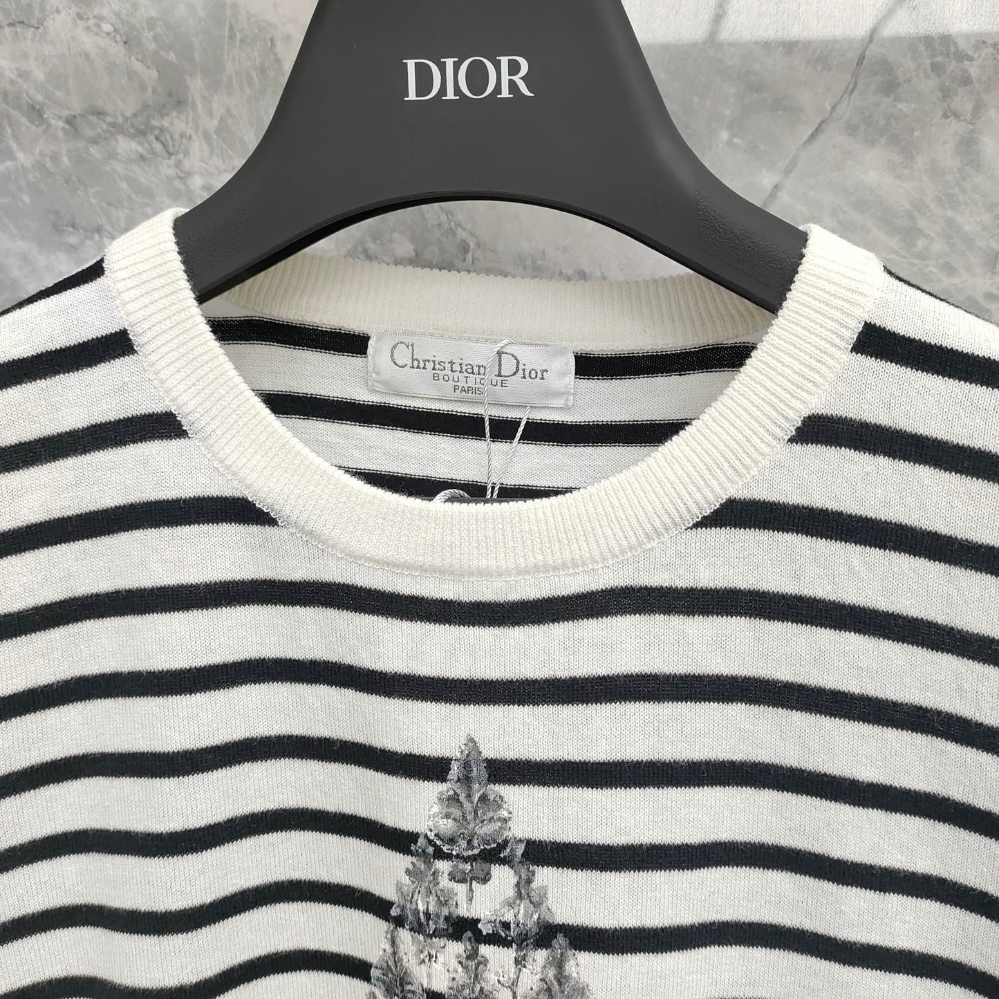 25 Platinum Collection Striped stars Printed high-fashion linen knit short sleeve!