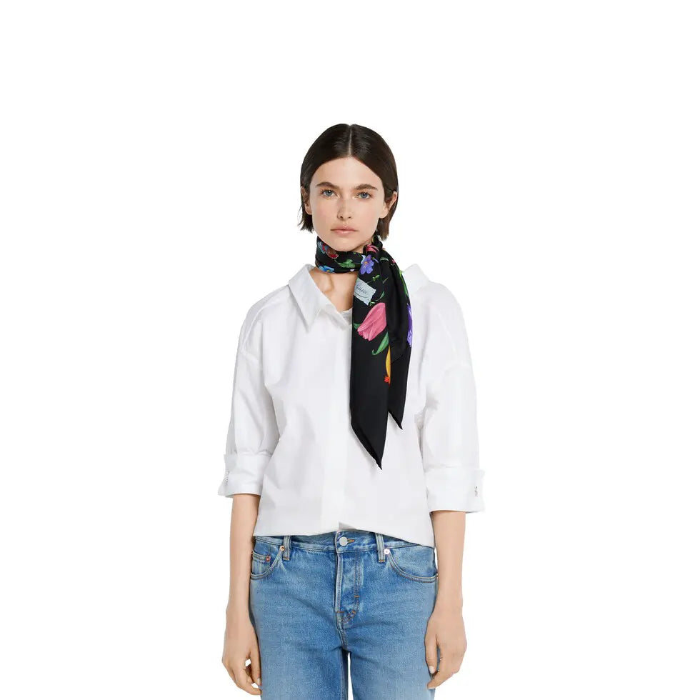 25 Floral Scarf