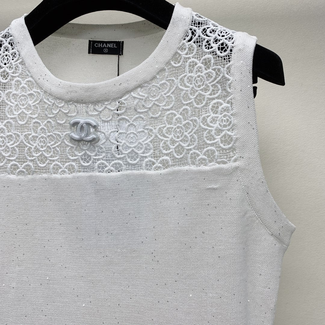 25 Patchwork Lace Crochet Vest