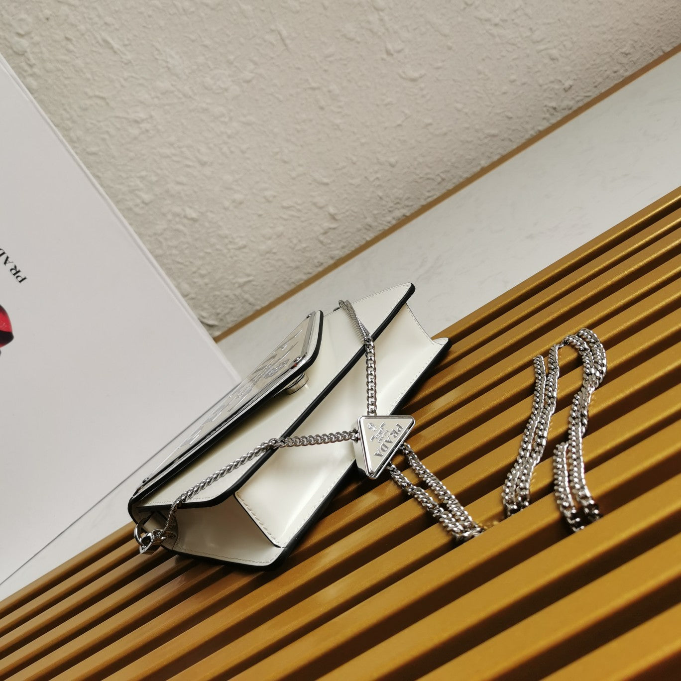 Large Triangle Logo Chain Bag