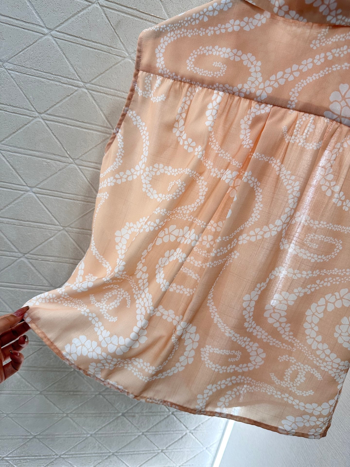 C 25 Printed Sleeveless Vest Shirt