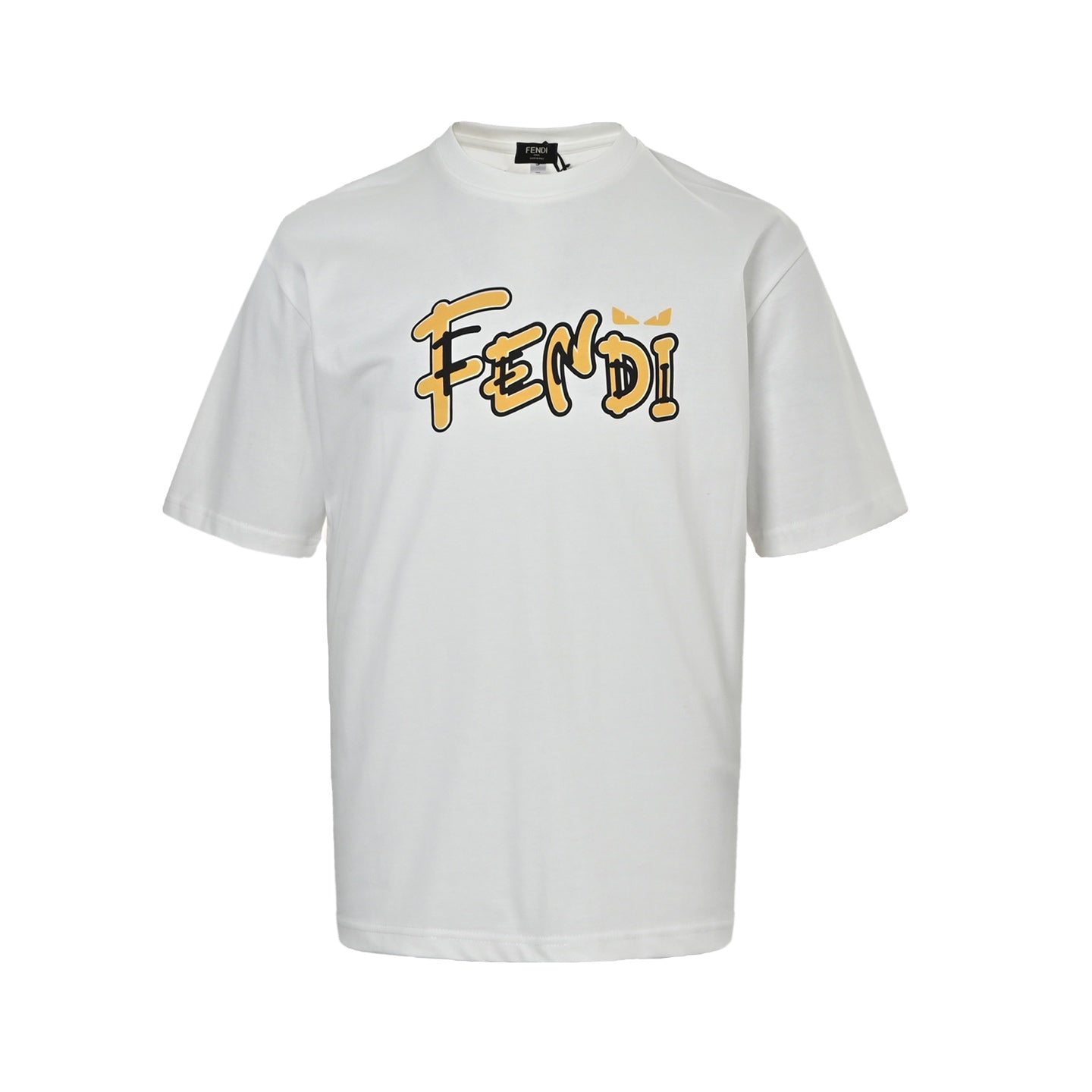 25ss cartoon letter printed short sleeved shirt