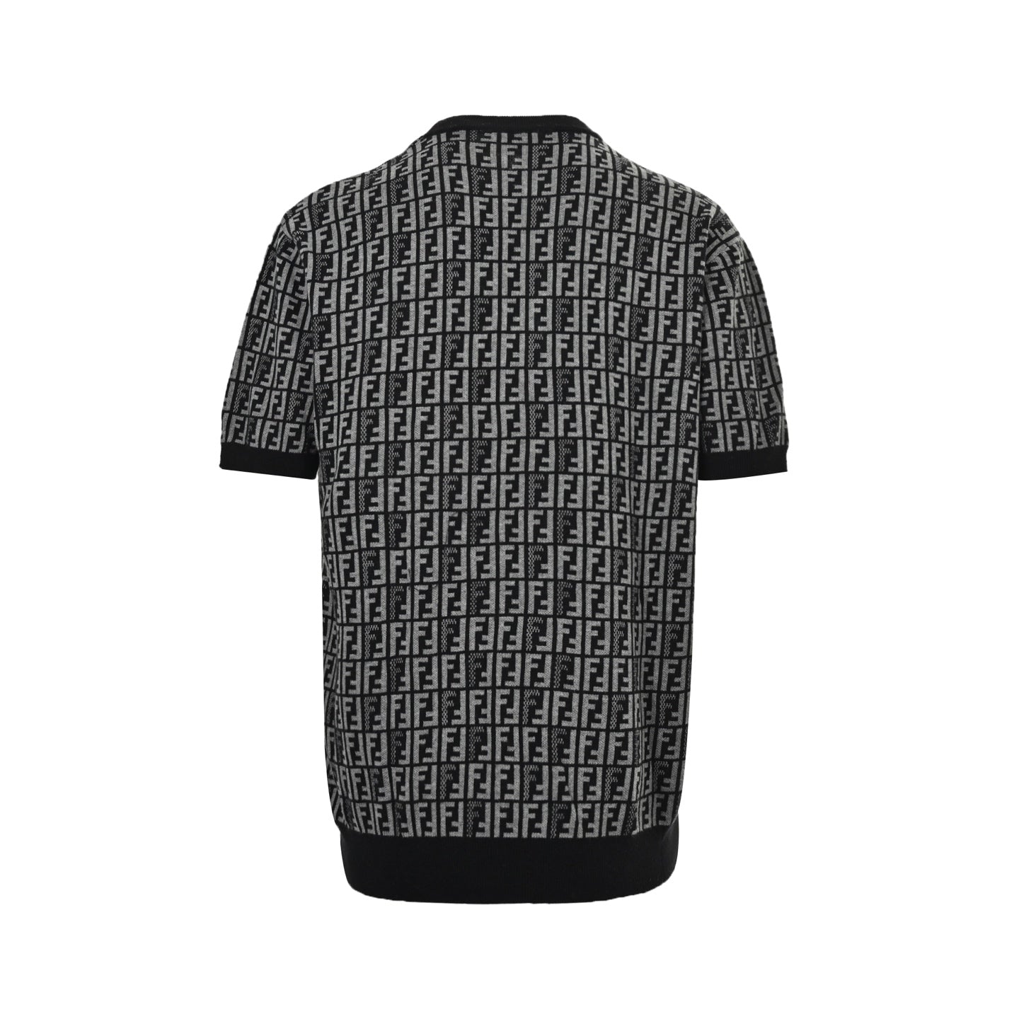 25ss FF jacquard full print knitted short sleeves