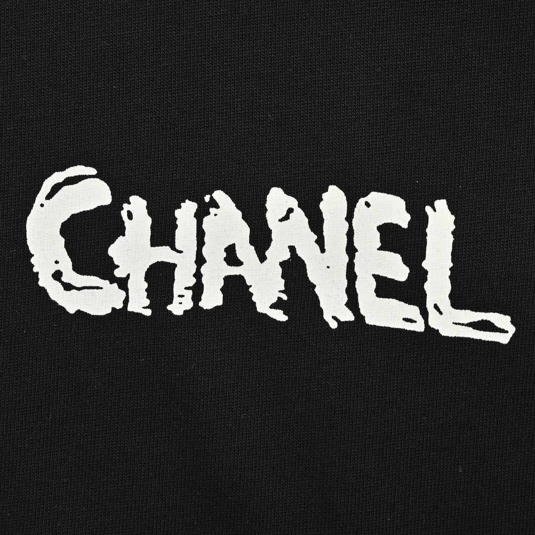 Hand-painted spray-painted short sleeves