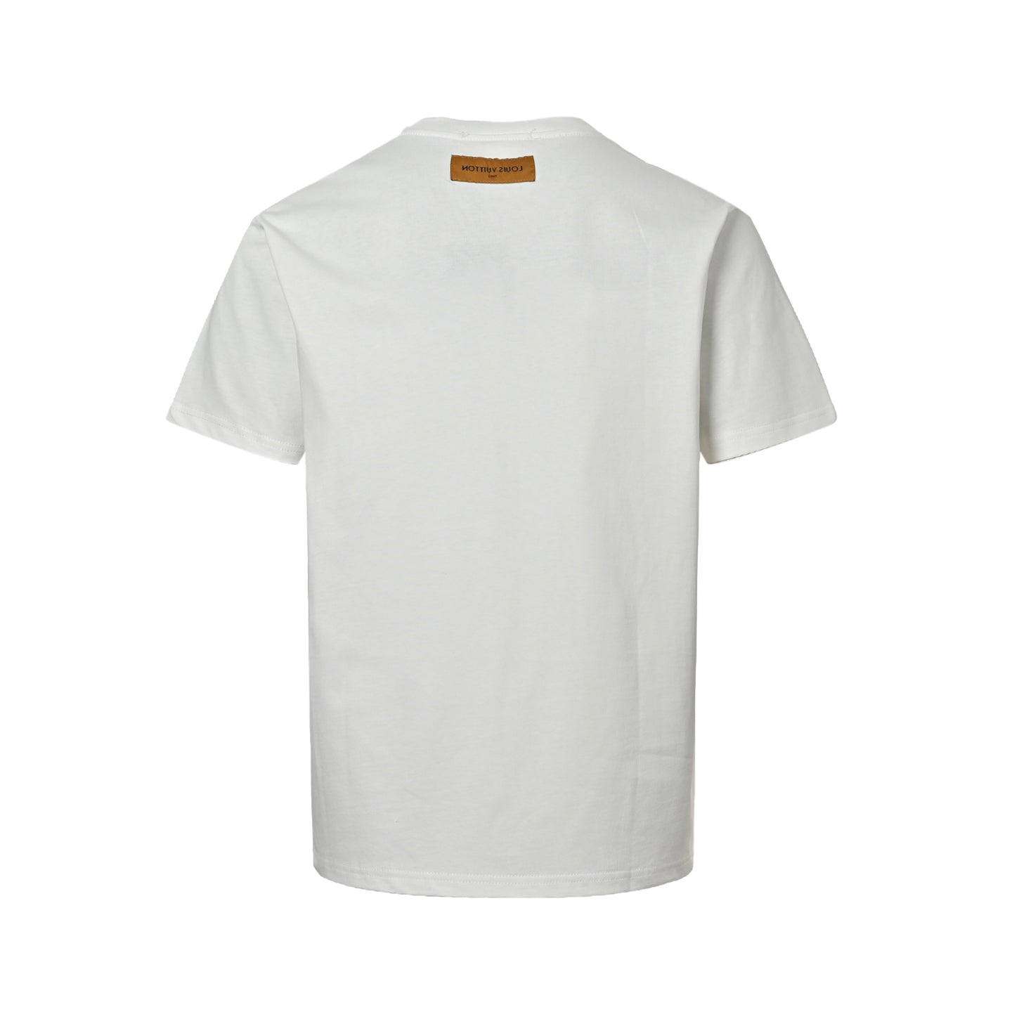 25ss cursive letter embroidery short sleeved shirt