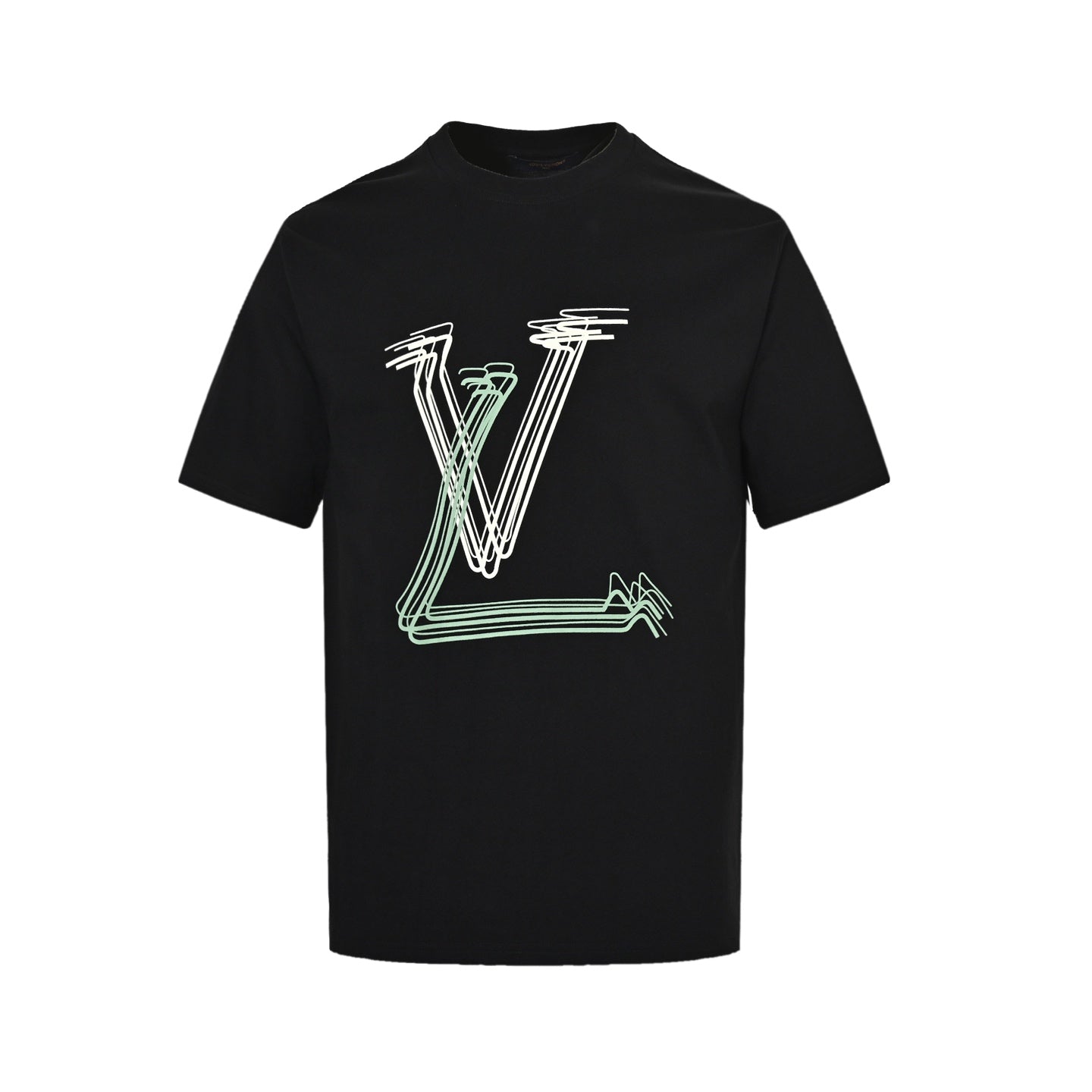 25ss line logo printed short sleeved shirt