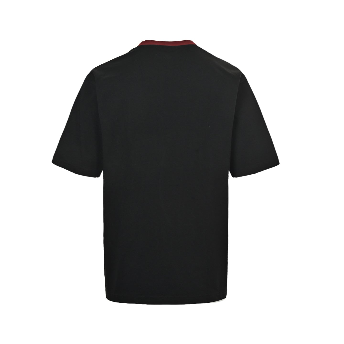 25ss collar contrasting foam printed short sleeved shirt