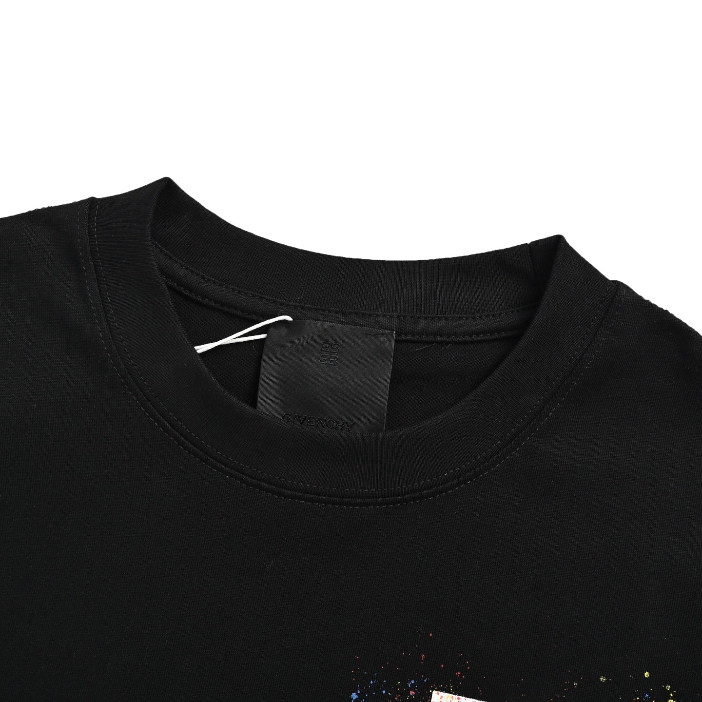 25ss Palace Grid Color Splash Ink Printed Short Sleeve