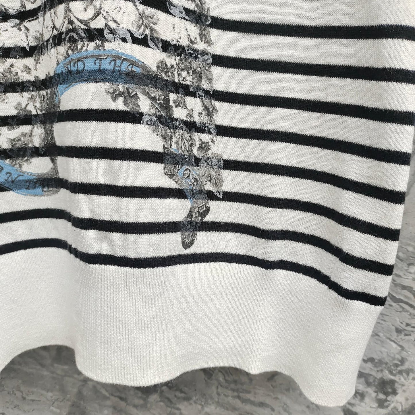 25 Platinum Collection Striped stars Printed high-fashion linen knit short sleeve!