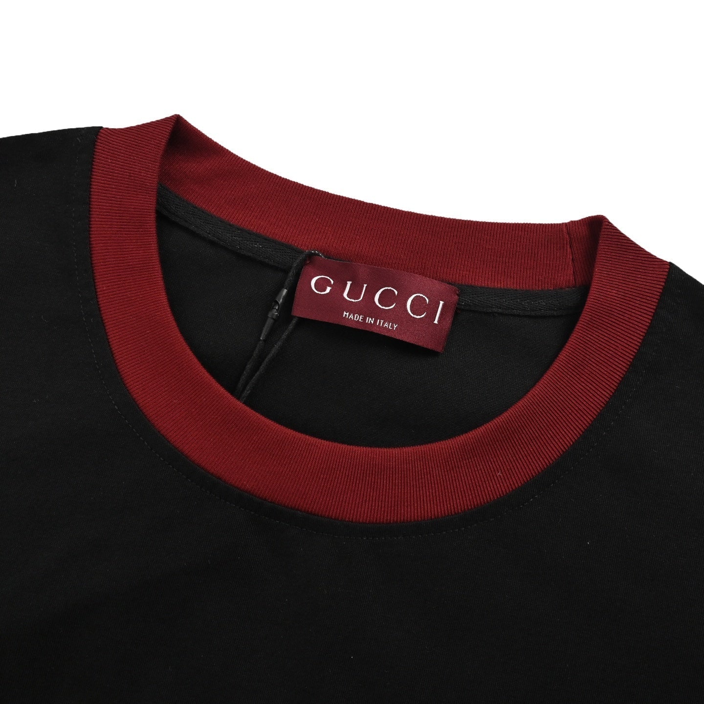 25ss collar contrasting foam printed short sleeved shirt
