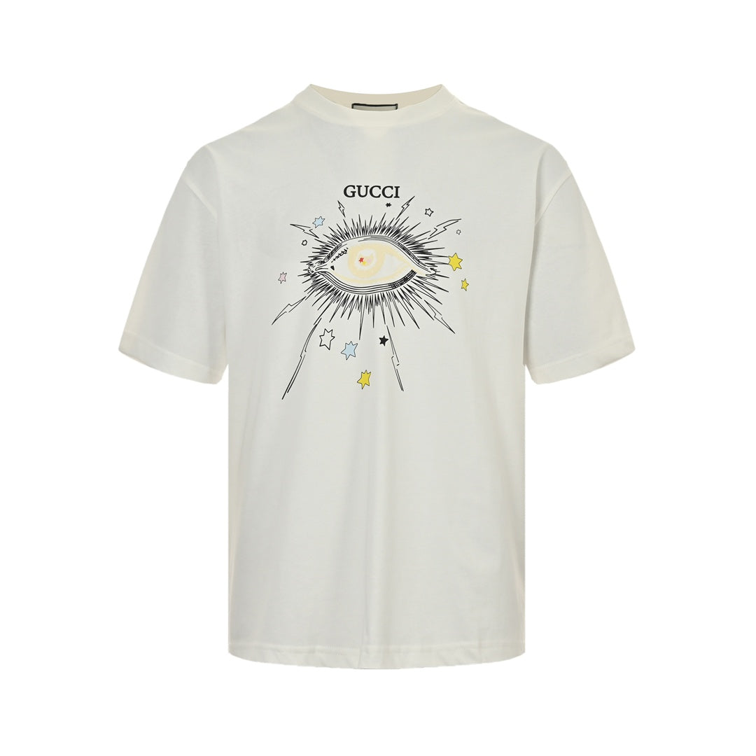 eye print short sleeves