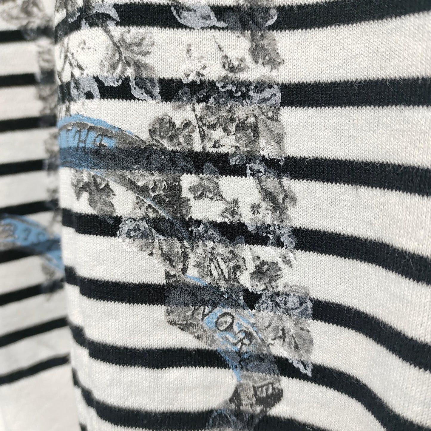 25 Platinum Collection Striped stars Printed high-fashion linen knit short sleeve!