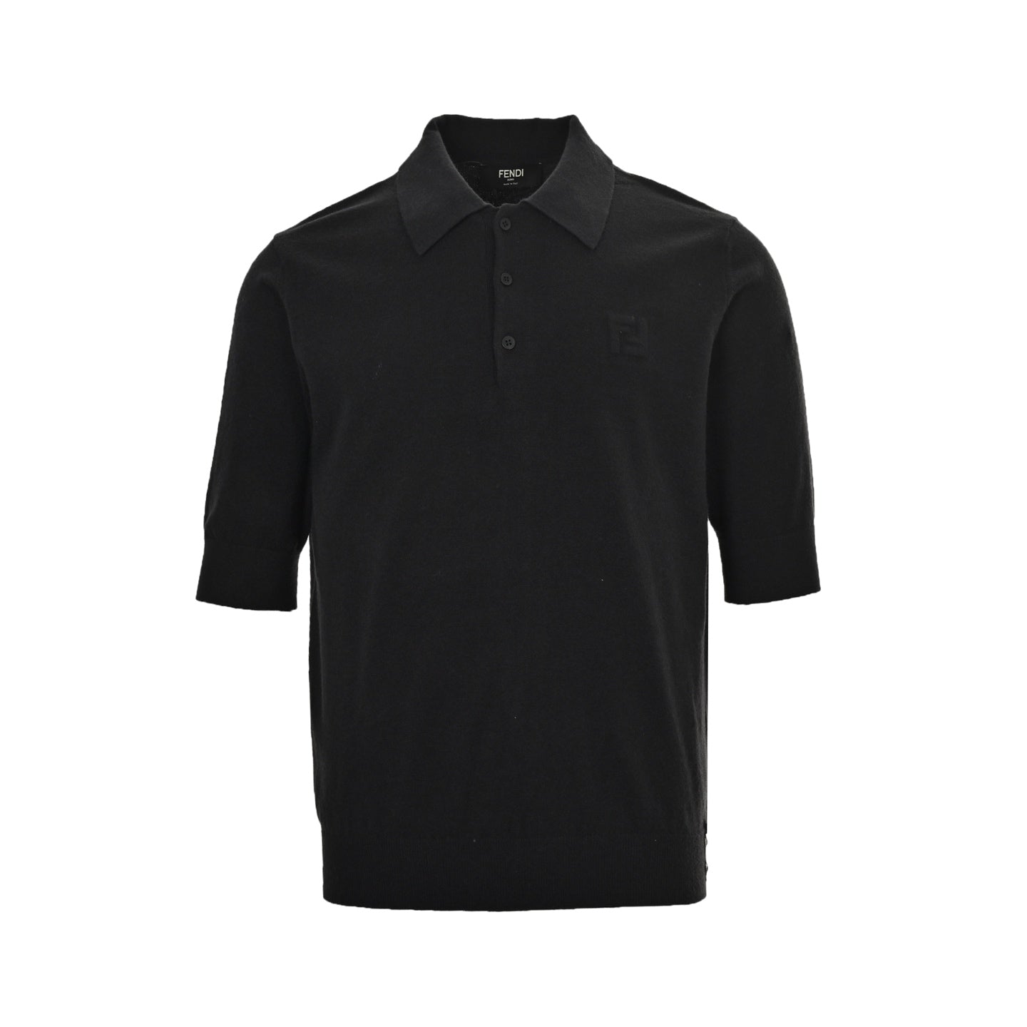 25ss FF embossed knitted polo short sleeve