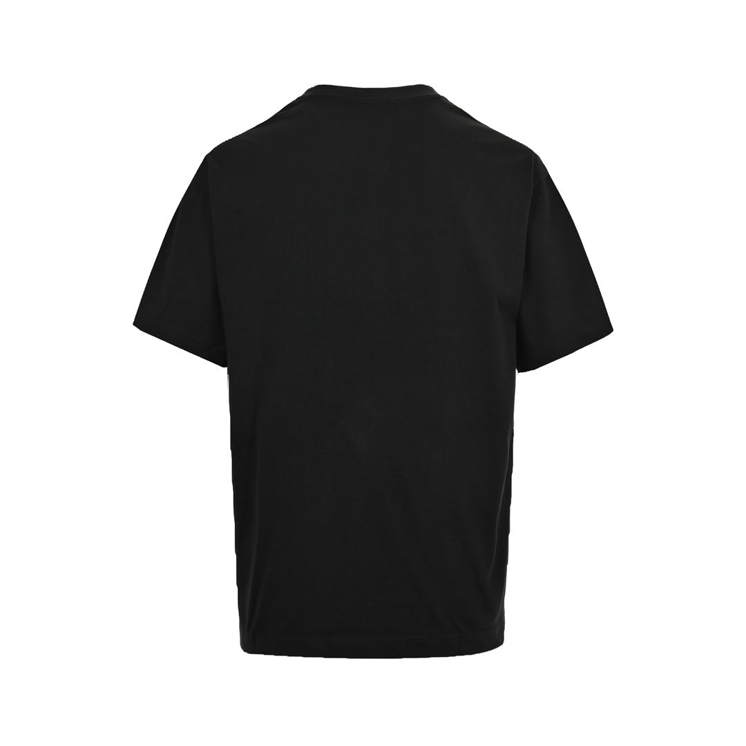 25ss Short sleeves with letter embroidery on neckline
