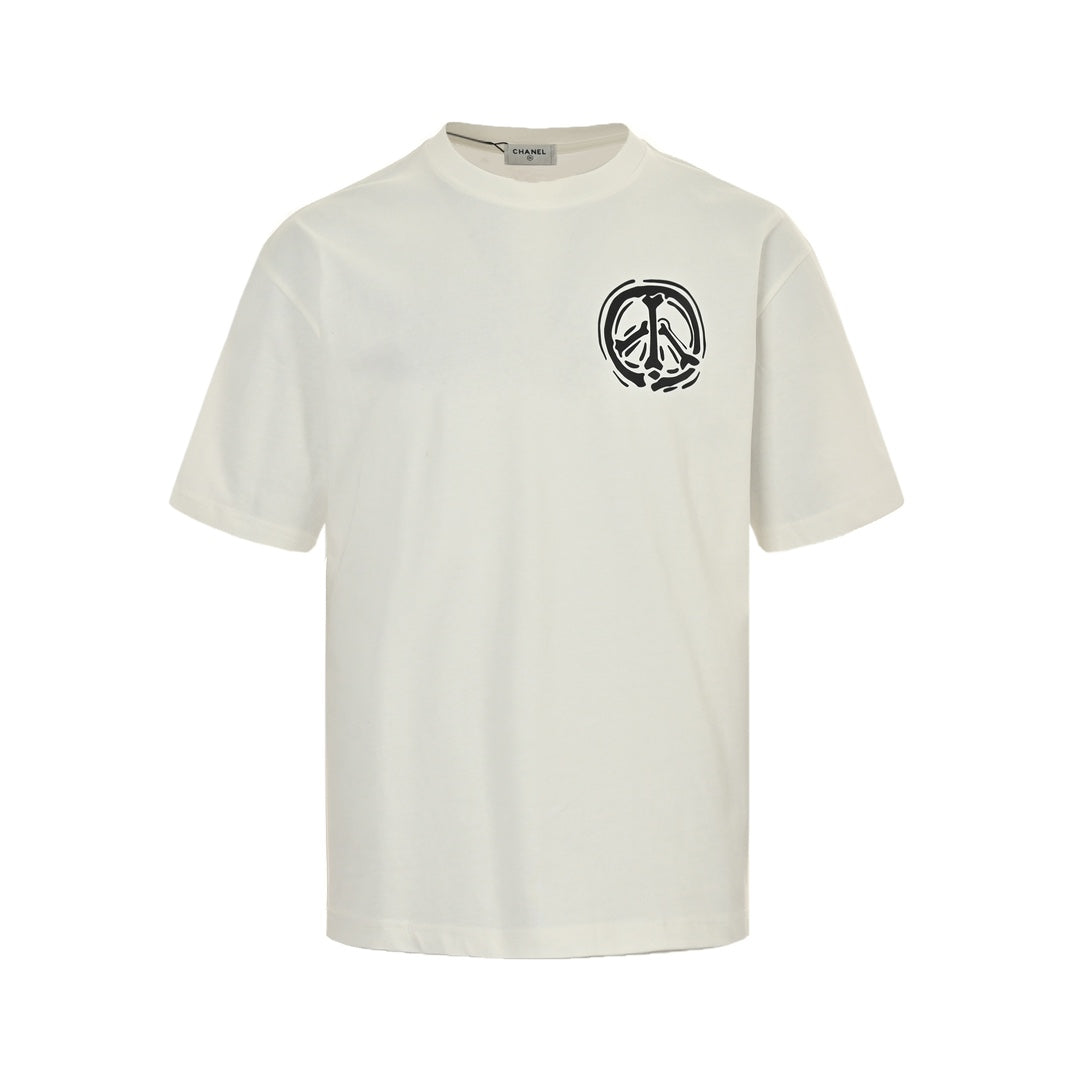 bone print short sleeves