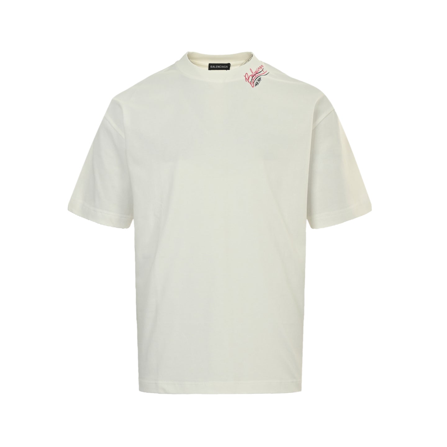 25ss Cola logo multi logo printed short sleeved shirt