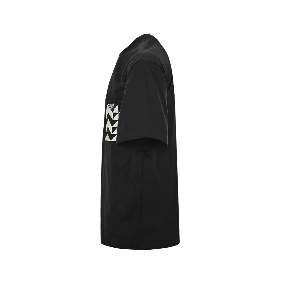 25ss Pocket embroidered triangle short sleeves