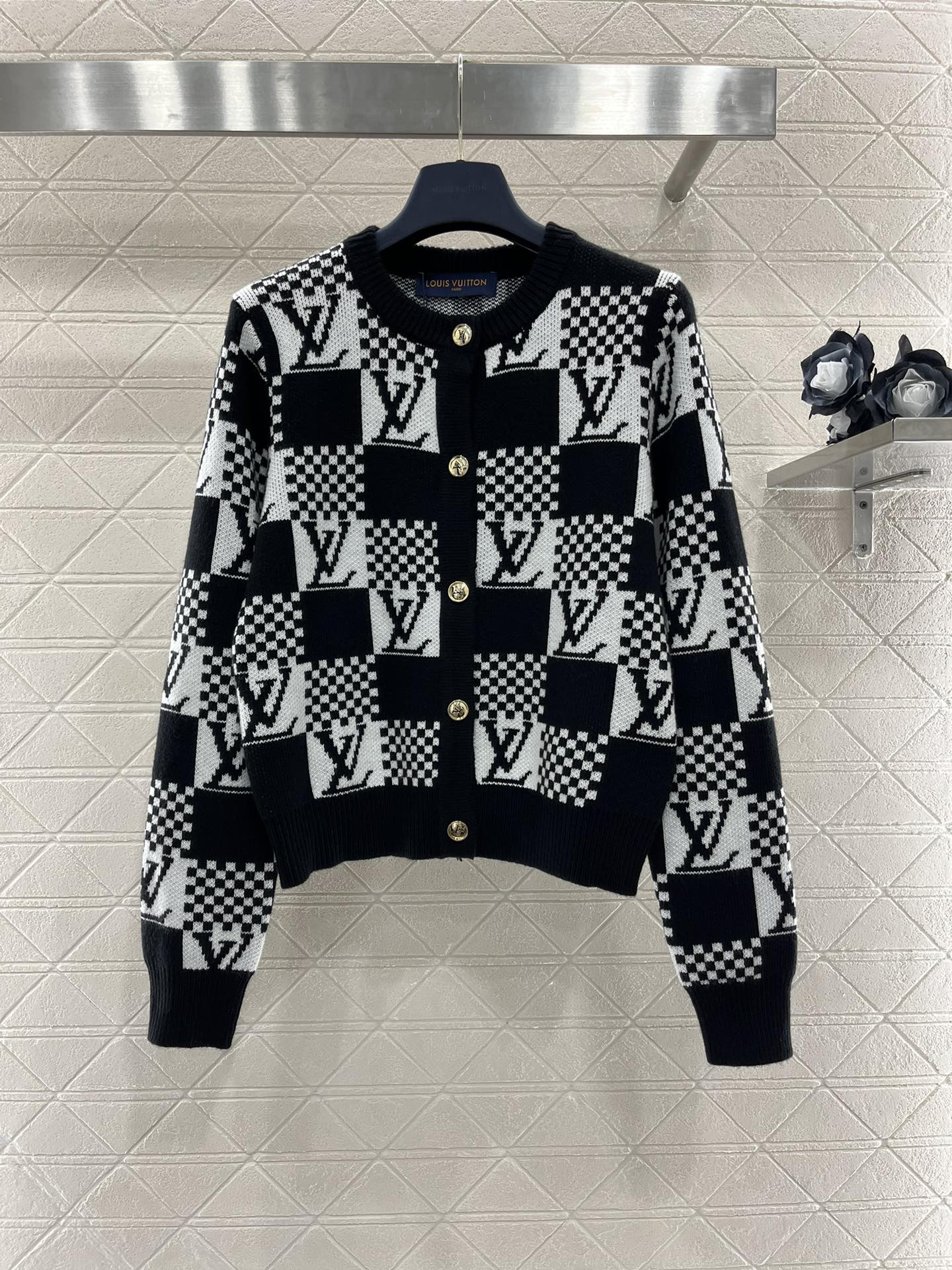 New Arrivals jacquard knit cardigan