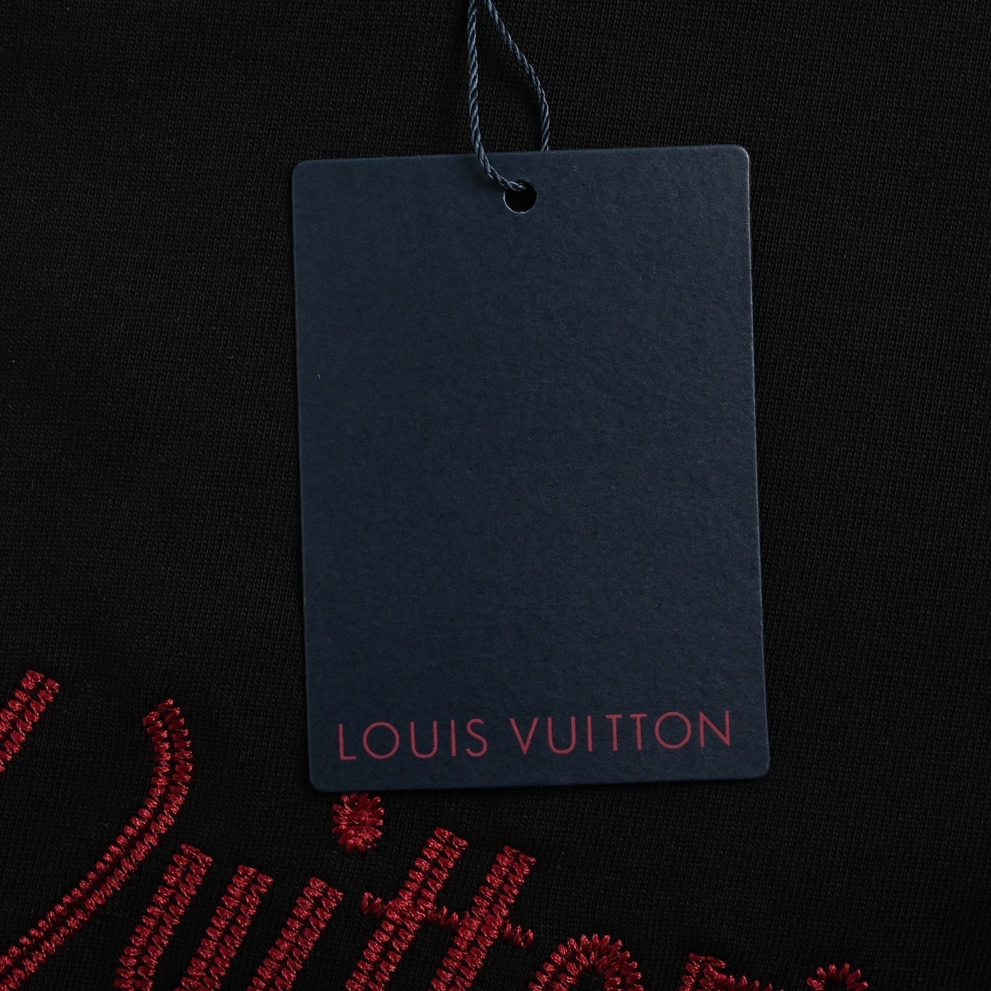 25ss cursive letter embroidery short sleeved shirt