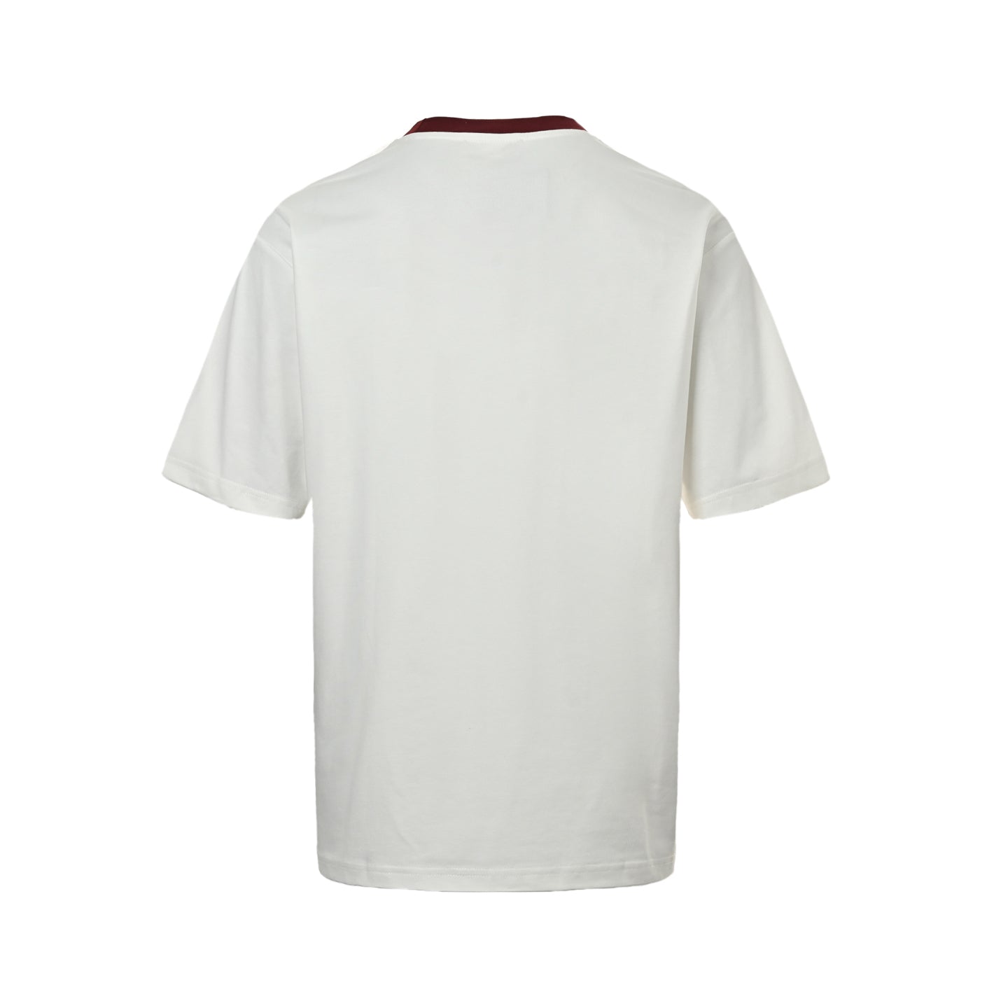 25ss collar contrasting foam printed short sleeved shirt