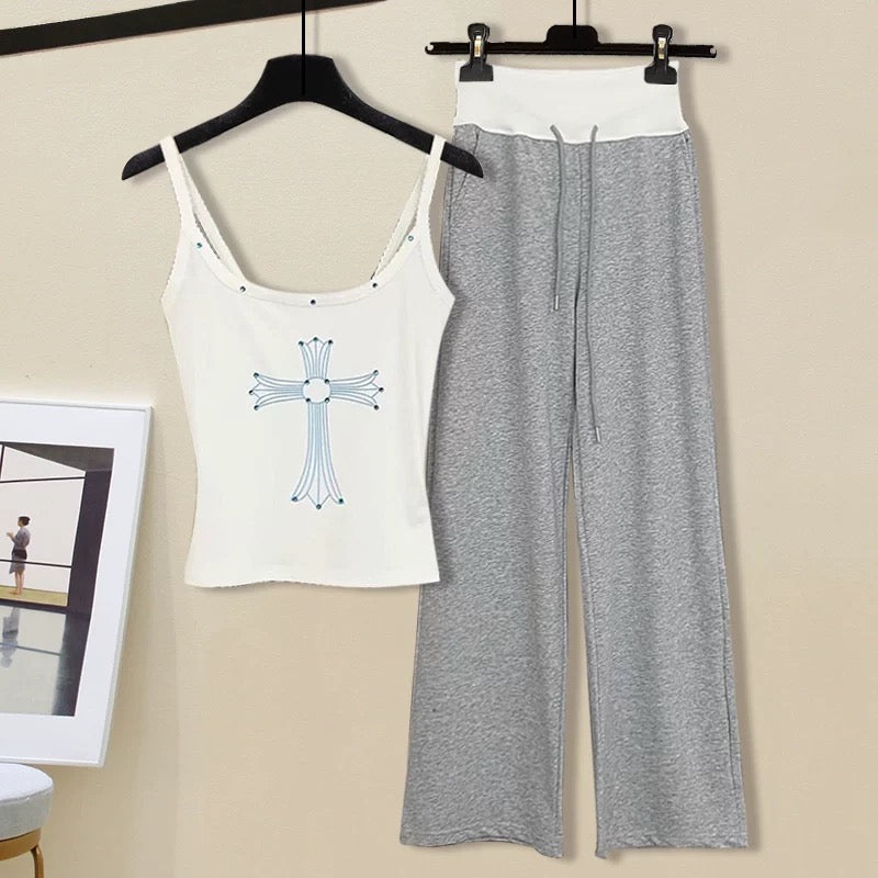 25 new Relaxed Fit Lounge Set (Tank Top + Pants)