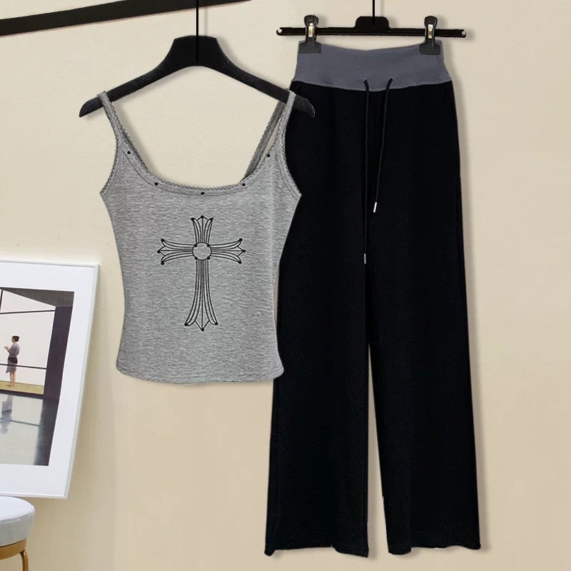 25 new Relaxed Fit Lounge Set (Tank Top + Pants)