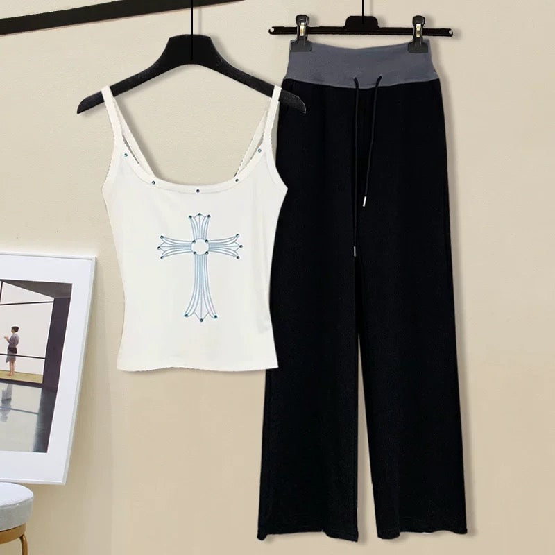 25 new Relaxed Fit Lounge Set (Tank Top + Pants)