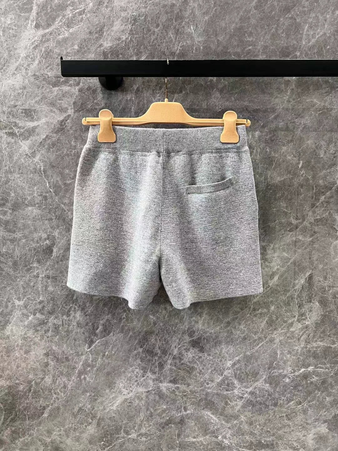 25 Autumn and winter new micro label jacquard knit pullover sweater + shorts set