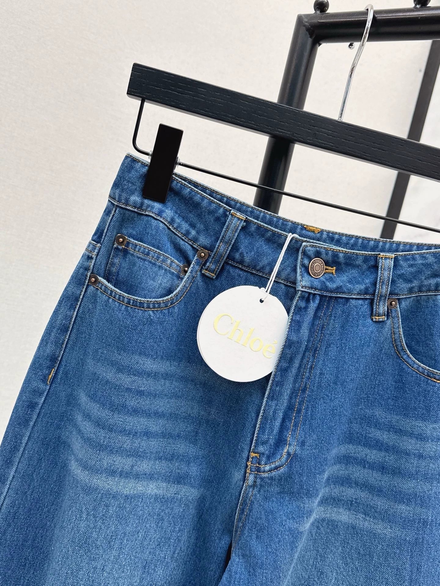 25 Spring/Summer New Straight wide-leg high waist jeans