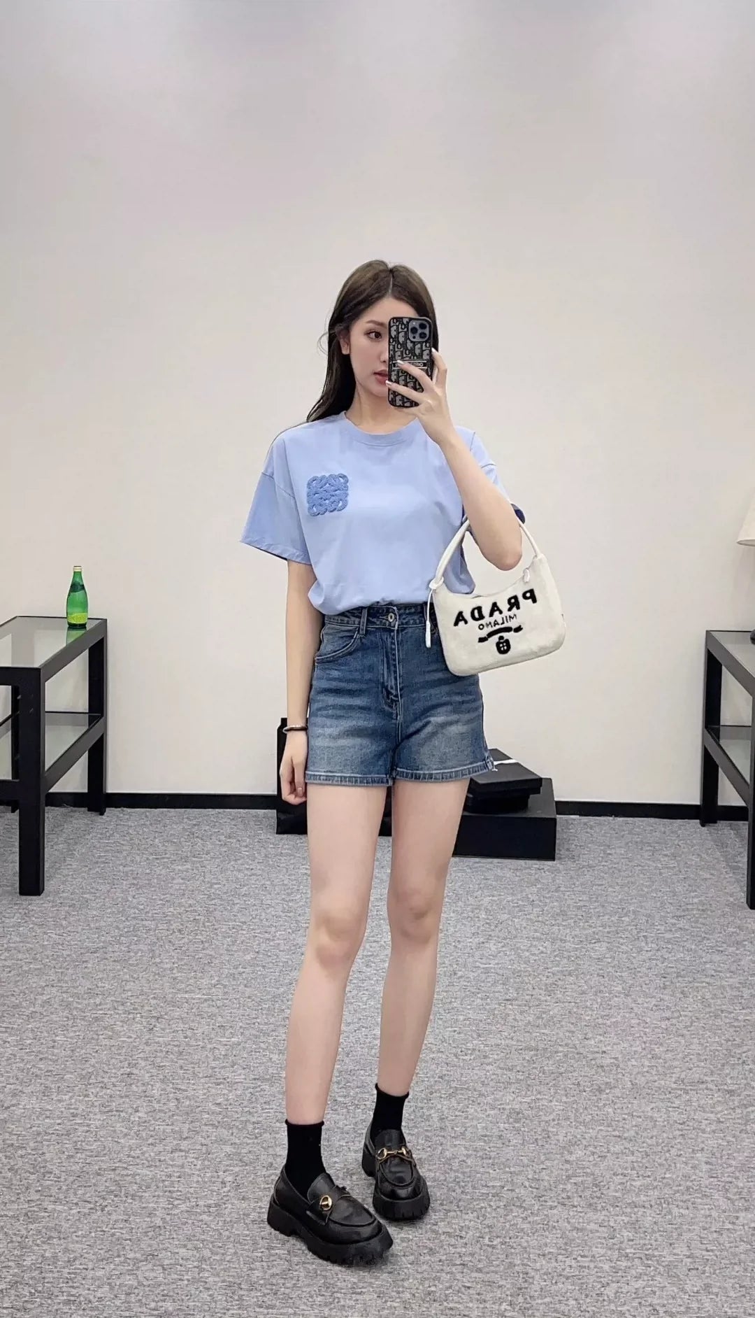 Spring/Summer 25 New High-Waisted Denim Shorts