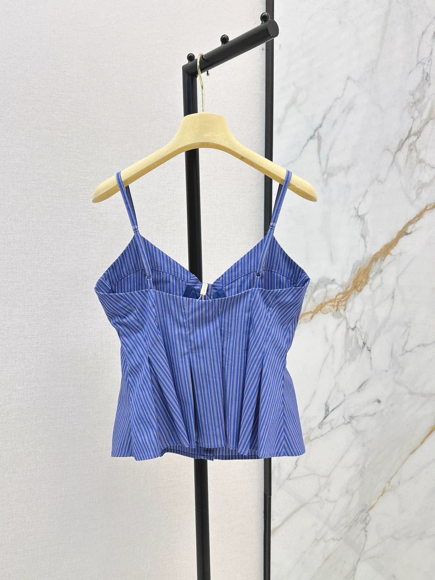 m 25 Spring/Summer Newest Blue Striped Small Suspenders