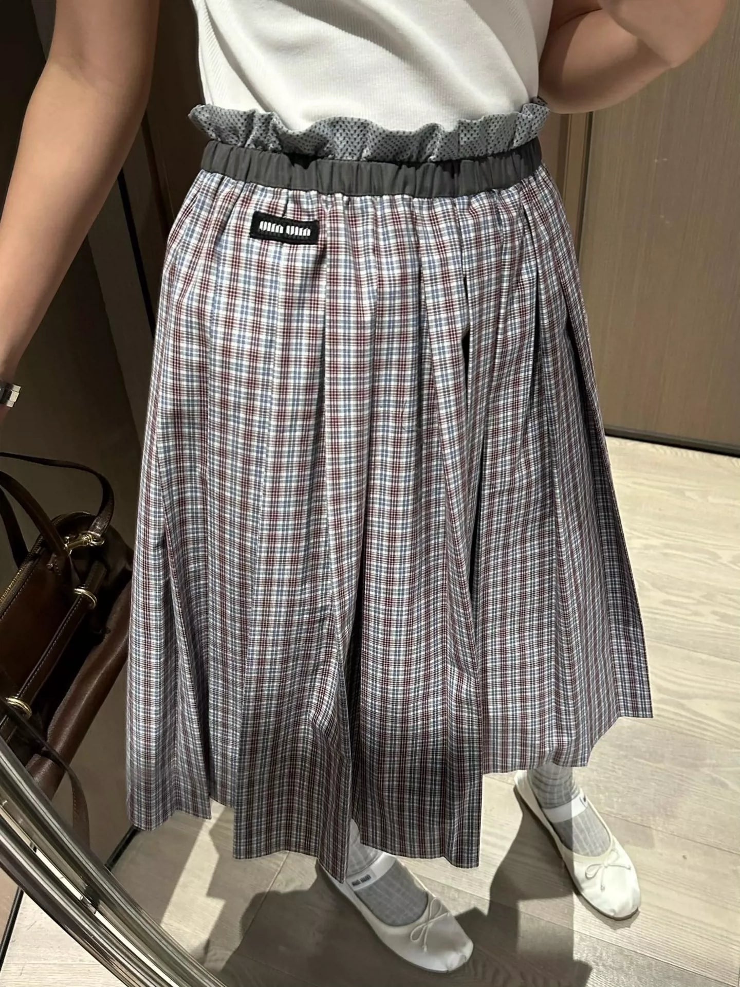 25 Summer new logo check preppy suit