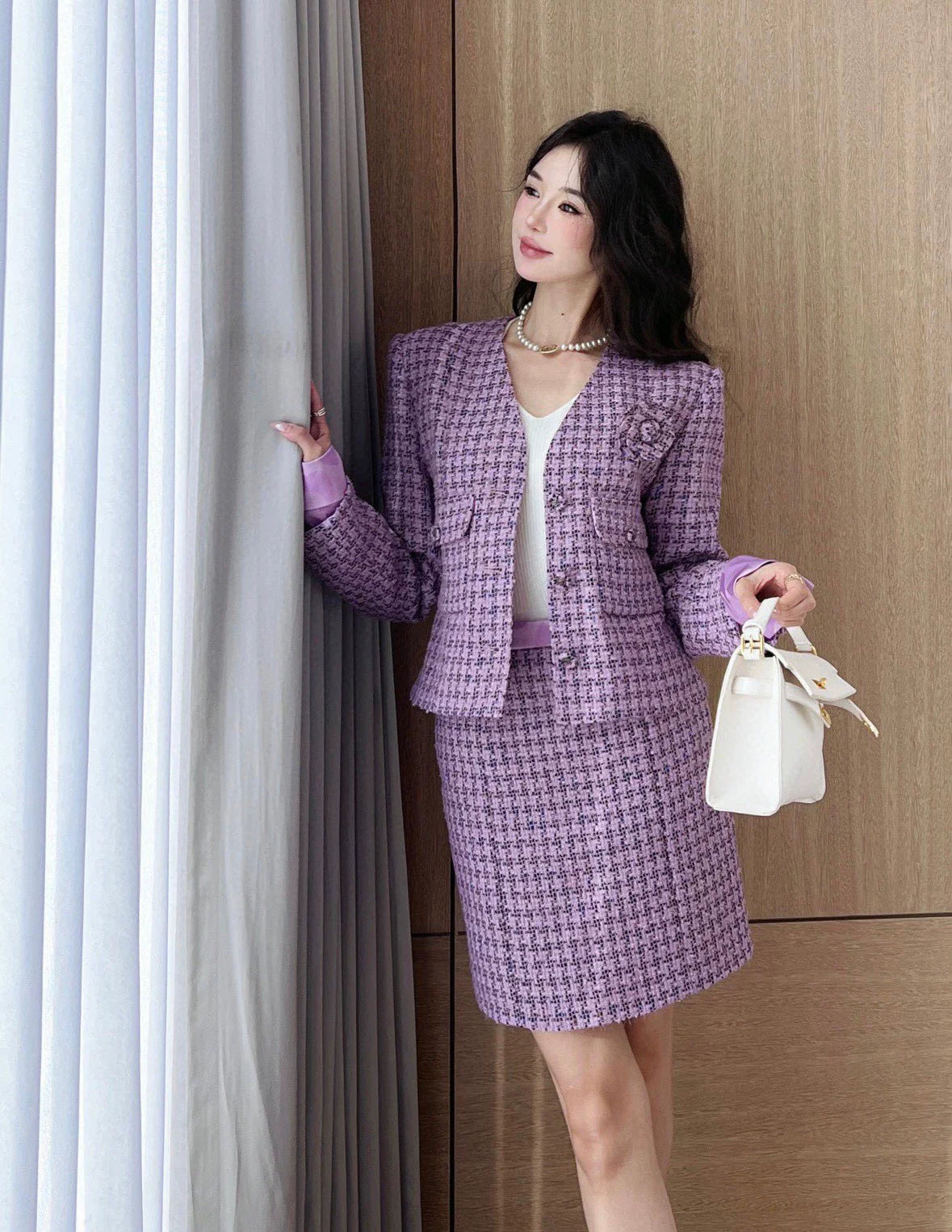 25 The latest early spring lady temperament suit